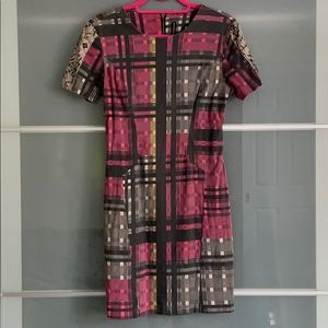 Walter Baker short sleeve printed dress
